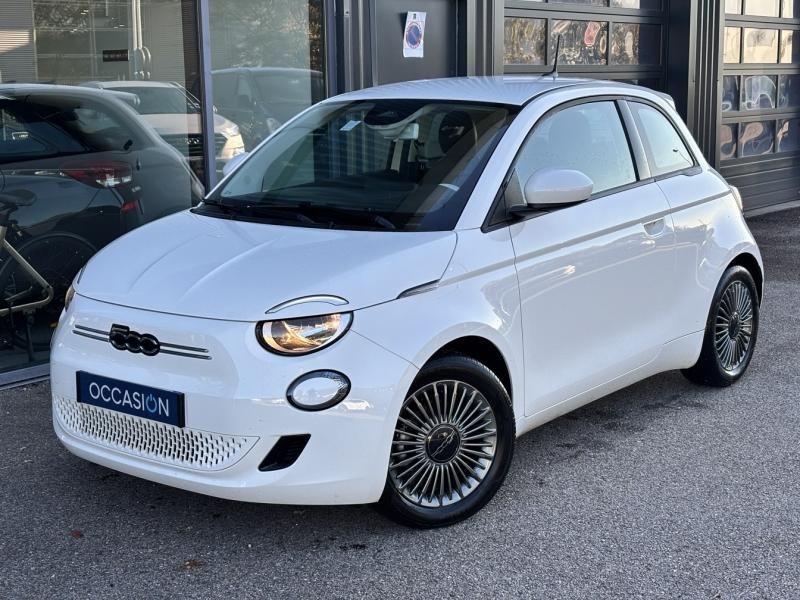 Théobald Occasion Fiat 500 électrique blanche